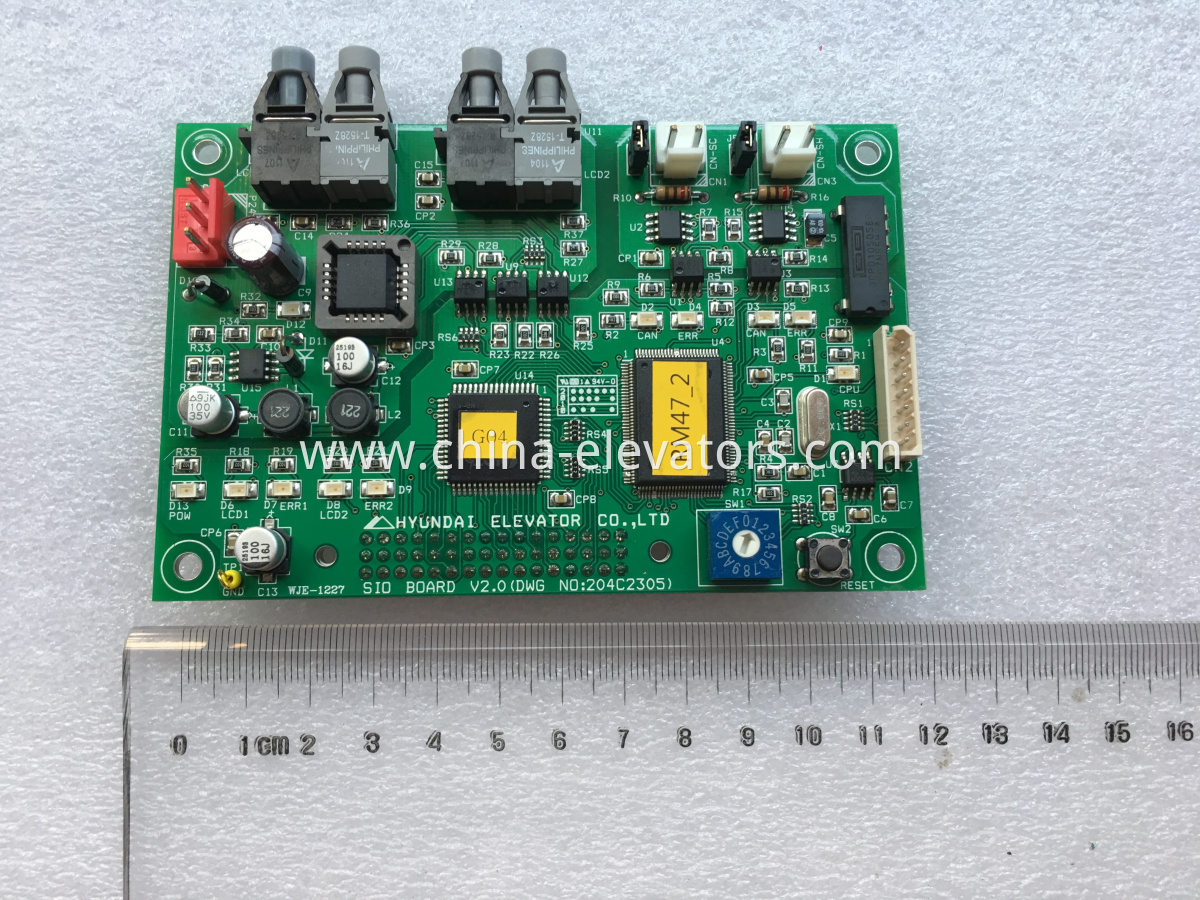 SIO Board for Hyundai Elevators, DWG No: 204C2305